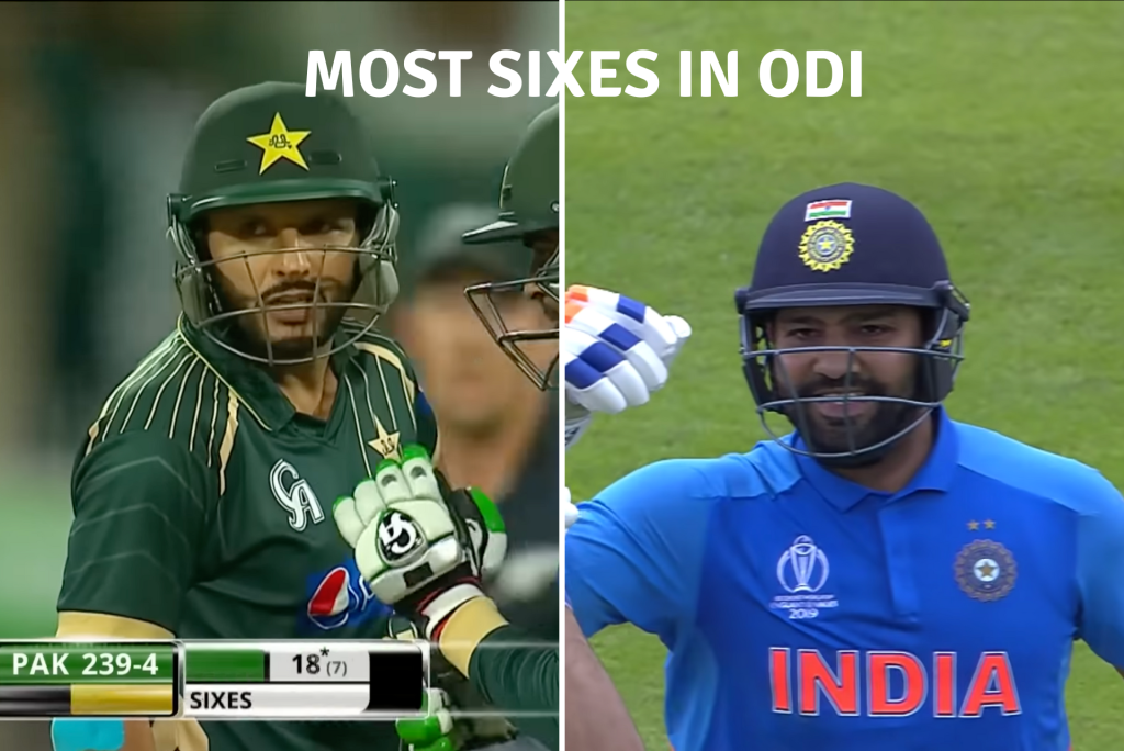 Most Sixes In ODI